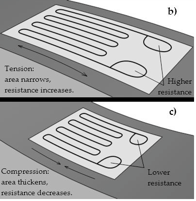 Power meter strain gauges graphic