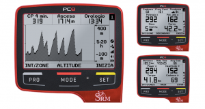 Red SRM PC8 with different data screens