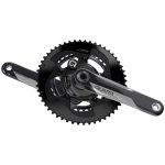 Quarq DZero DUB Power Meter Crankset with crank arms and chainrings