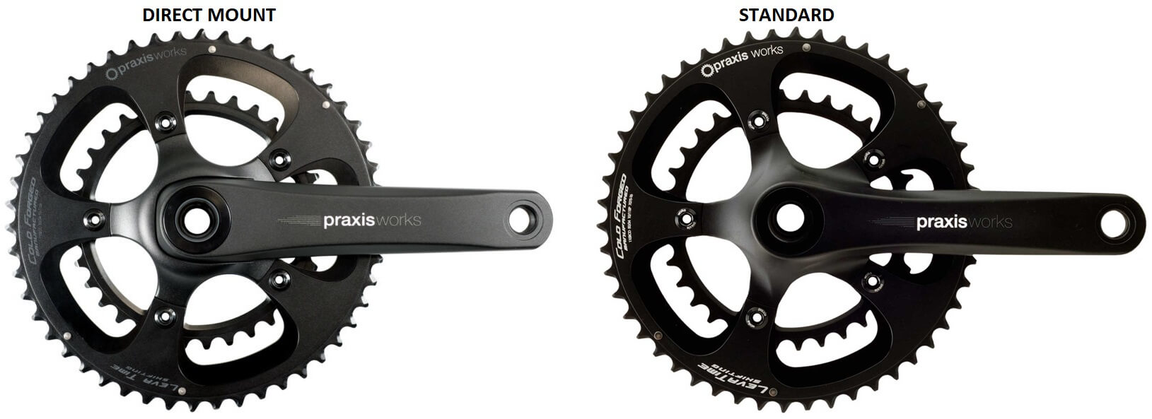 Praxis Direct Mount vs. Standard Crankset