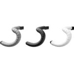 A comparison of the three colors of ENVE Handlebar Tape wrapped on road bars.