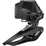 A black and silver SRAM RED E1 AXS Front Derailleur.
