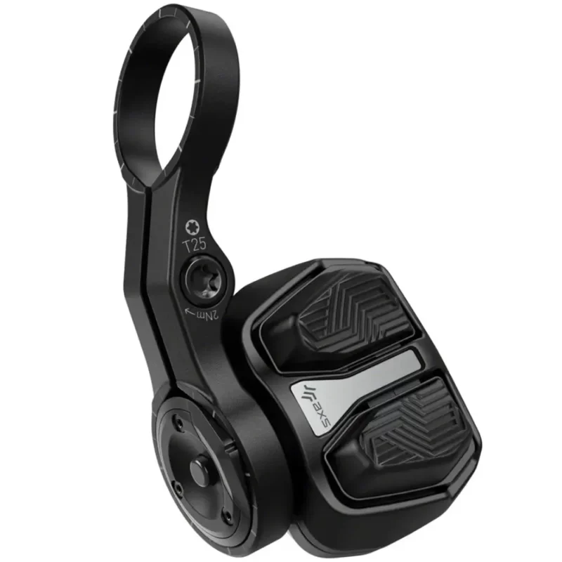 A black SRAM AXS Pod Ultimate Controller.
