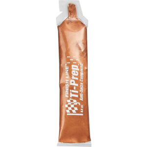 A copper tube of Finish Line Titanium Component Prep (Ti-Prep).