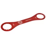 A red Wheels Mfg Double End Bottom Bracket Wrench.
