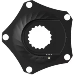 The front of a black XCADEY XPOWER-S GEN2 Cannondale Road Power Meter.