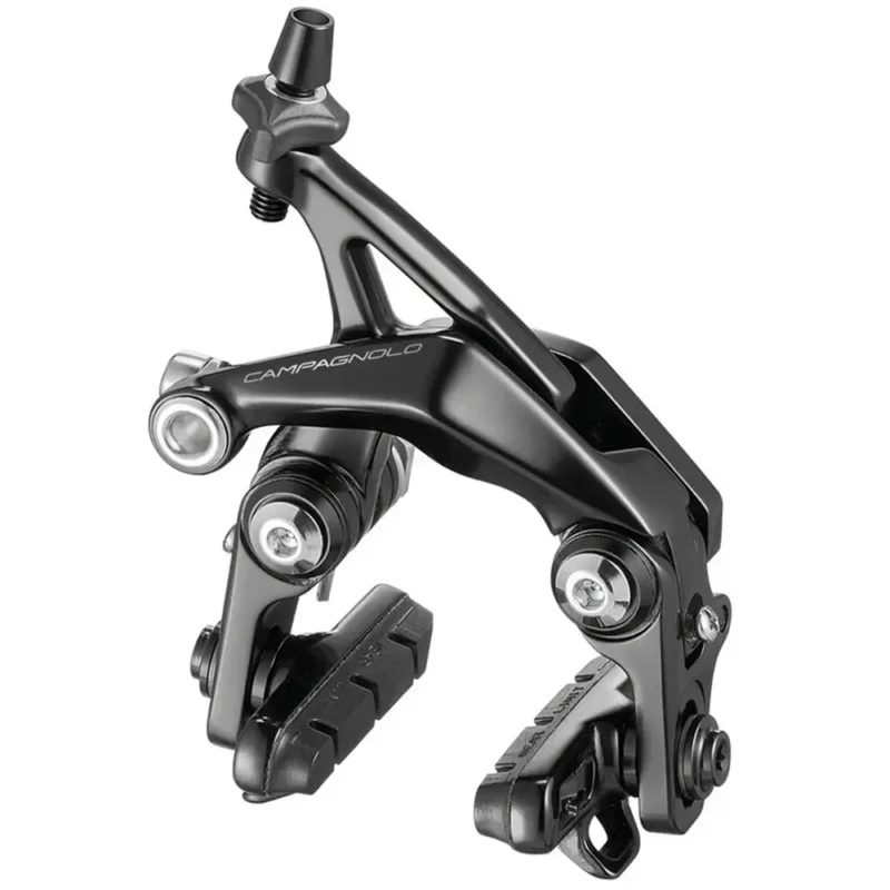 A black Campagnolo Super Record Rim Brake.