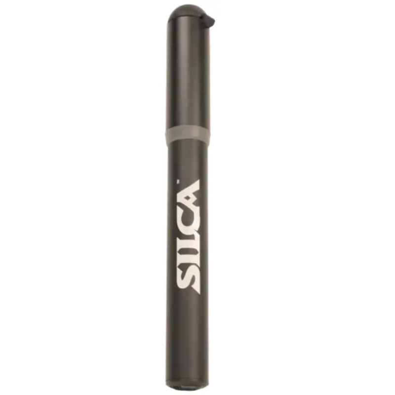 A black Silca Gravelero Mini-Pump with white Silca logo.