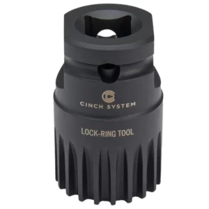 A black Race Face CINCH Lock Ring Tool