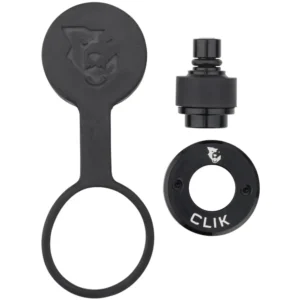 A black Wolf Tooth Clik Valve Conversion Kit for EnCase Pump.