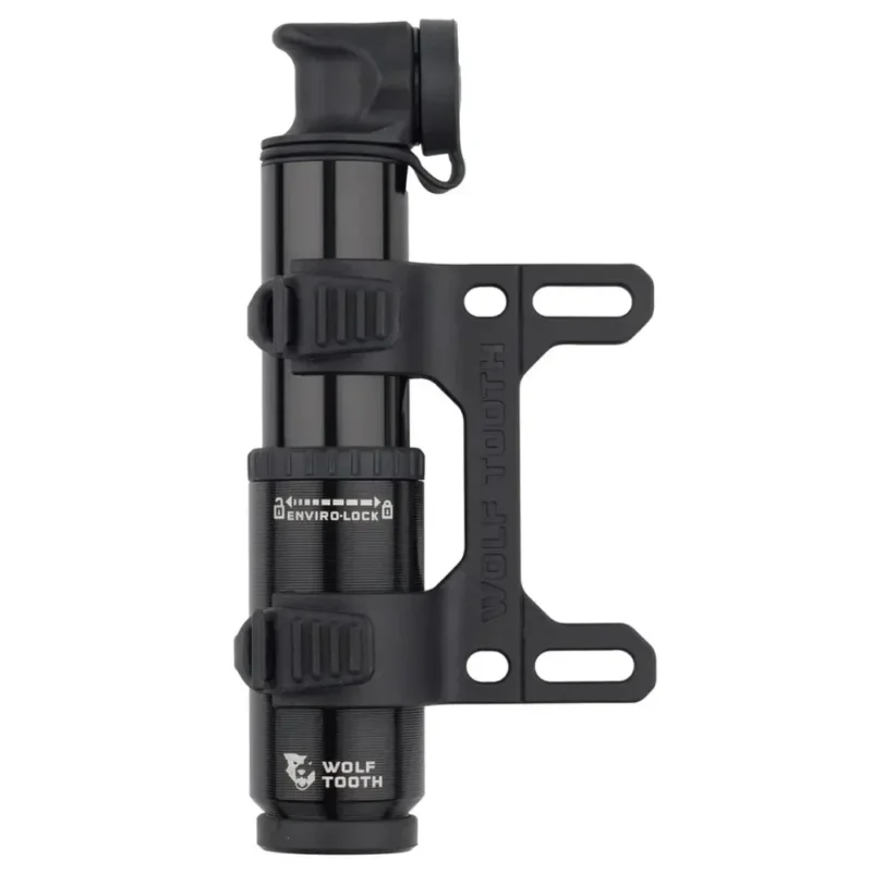 A black Wolf Tooth EnCase Pump for Clik Valve.