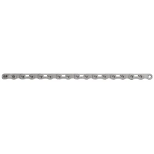 A silver SRAM Rival E1 Flattop Bicycle Chain.