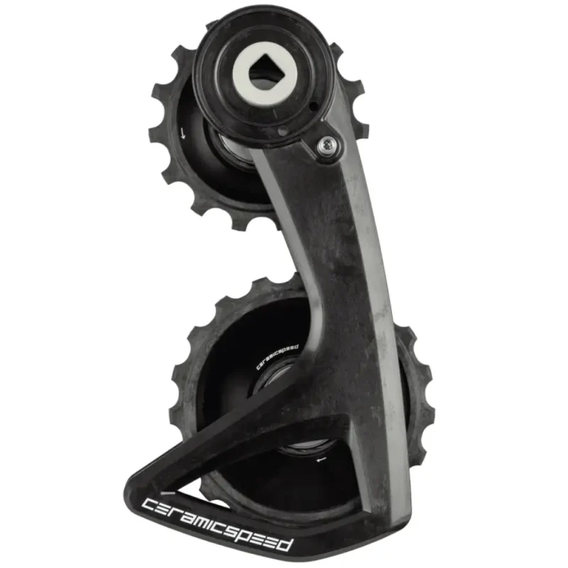 A black CeramicSpeed Alpha RS OSPW for SRAM RED Force rear derailleurs.