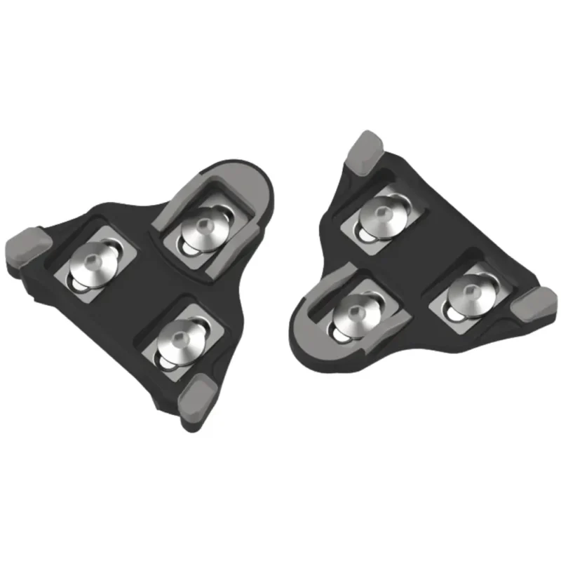 A set of black and grey Favero Assioma PRO RS Road Cleats.