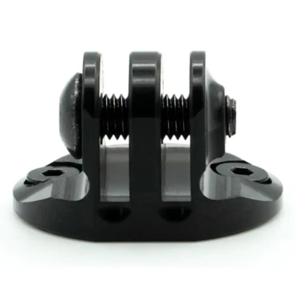 An angled view of a black K-EDGE Combo Mount Adapter.