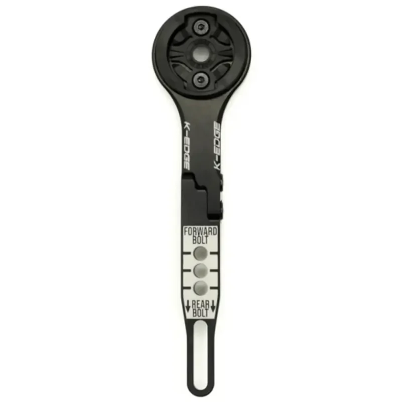 A black K-EDGE Garmin Integrated Handlebar System (IHS) Mount.