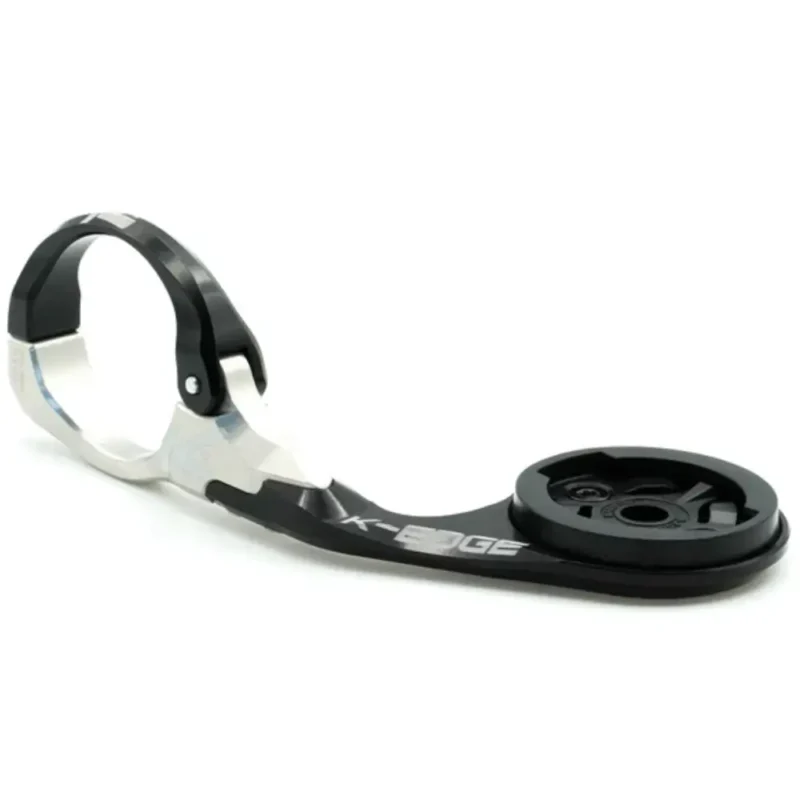 A black and silver K-EDGE Race Mount for Garmin.
