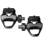 A set of black Magene P715 Road Power Meter Pedals.