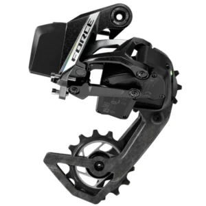 A black and silver SRAM Force E1 AXS Rear Derailleur.