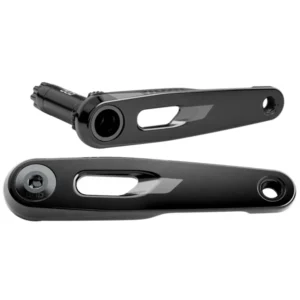 A set of black SRAM Rival E1 XPLR DUB Crank Arms.