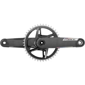 A grey SRAM Force E1 XPLR 1x Crankset.