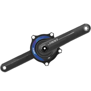 A black Sigeyi AXO SRAM 8-Bolt 110 5-Bolt Road/Gravel Power Meter with blue Sigeyi logo.