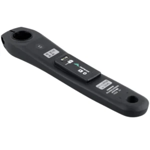 The inside of a black INPEAK POWERCRANK-E Shimano GRX RX820 Power Meter.
