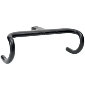 A front oblique view of a black Yoeleo H9 OD1 One-Piece Road Handlebar
