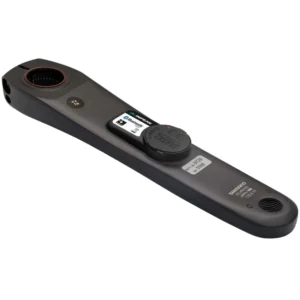 The inside of a black INPEAK POWERCRANK Shimano R8100 Power Meter.