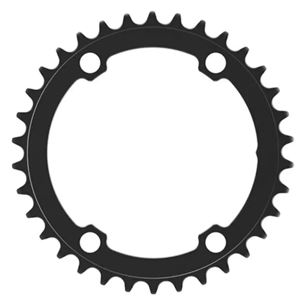 A black inner QO RACE 110x4 Chainring
