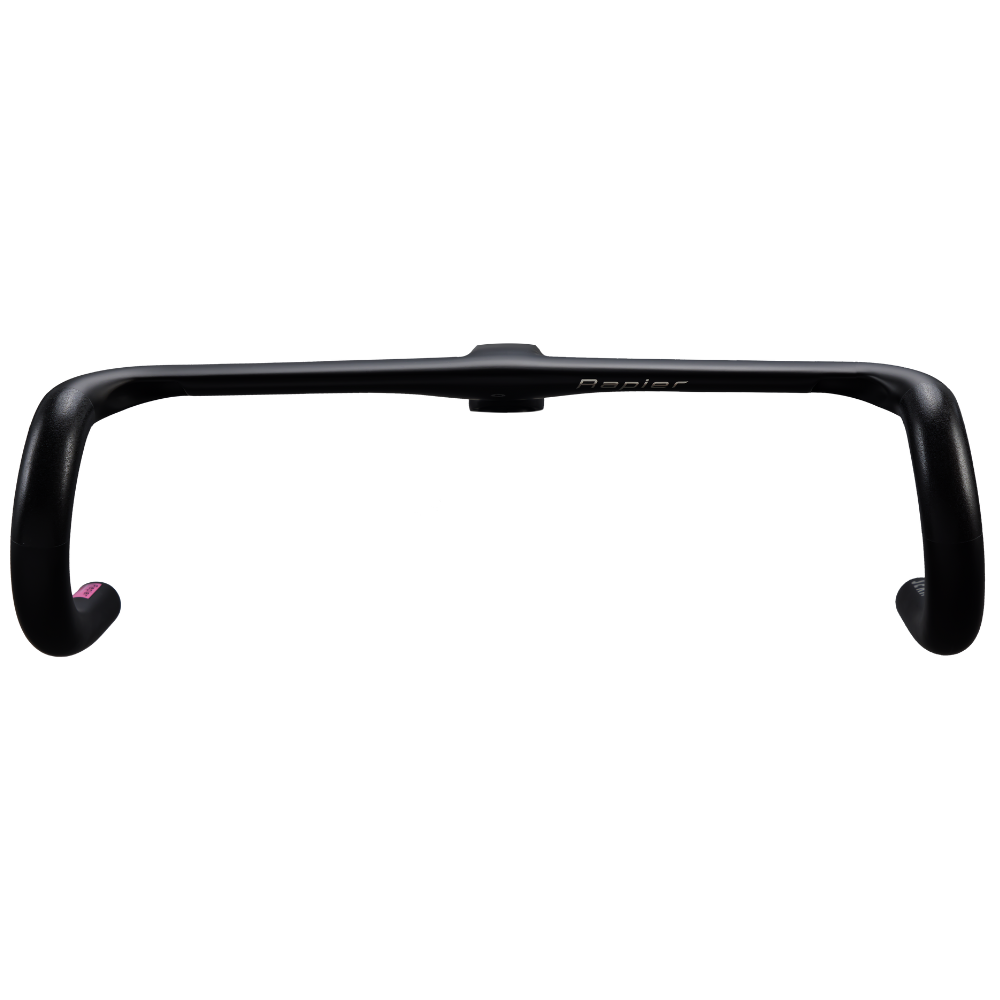 A front view of a SEKA Rapier One-Piece Road Handlebar