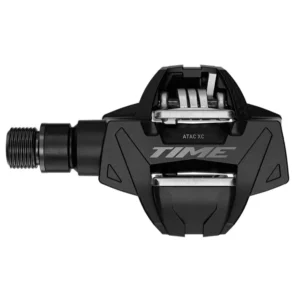 A top view of a black Time ATAC XC MTB Pedal