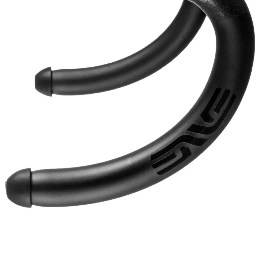 ENVE Road Bar End Plugs installed on black ENVE bars
