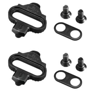 A pair of Shimano CL-MT001 SPD Cleats with bolts and spacers