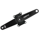 A black Sigeyi AXO SL Power Meter Spider attached to a CYBREI GP3 Carbon Crankset