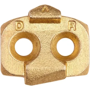 A gold TIME ATAC Easy 10° MTB Cleat.