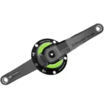 A 110 5-bolt power2max NGeco Praxis Zayante Carbon Road Power Meter Crankset.