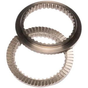 A pair of ENVE Innerdrive PRO Hub Ratchet Kit ratchet rings