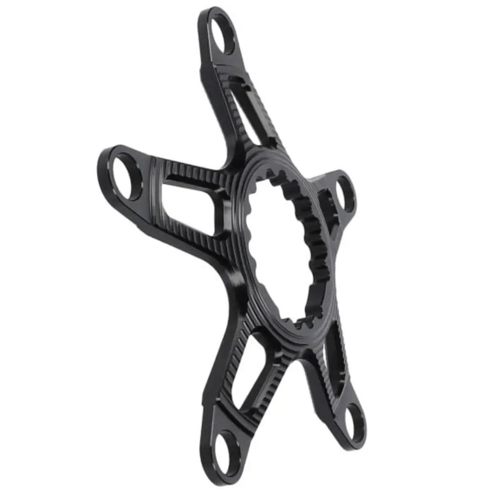 A black Garbaruk 110x5 Road/Gravel Spider from the side