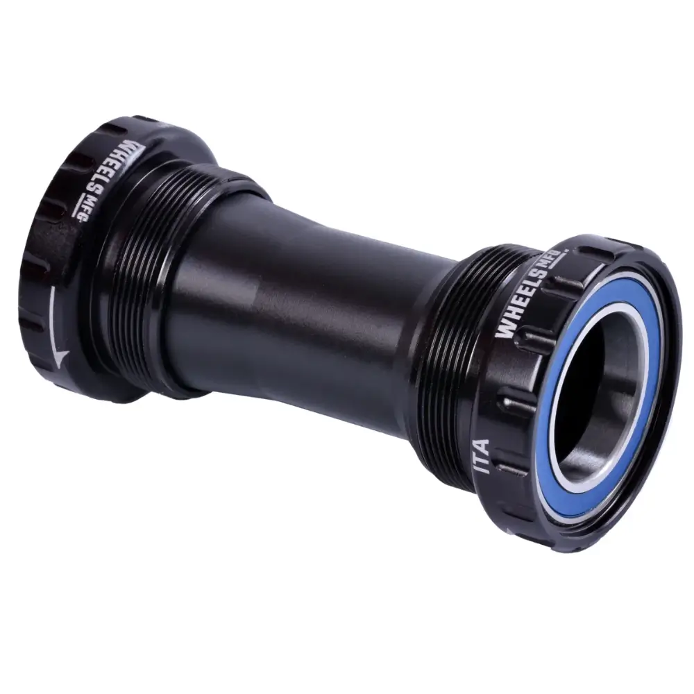 A black Wheels MFG Italian Threaded ABEC-3 24 MM Bottom Bracket
