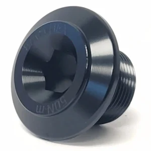 A black CYBREI GP-3 Crank Bolt