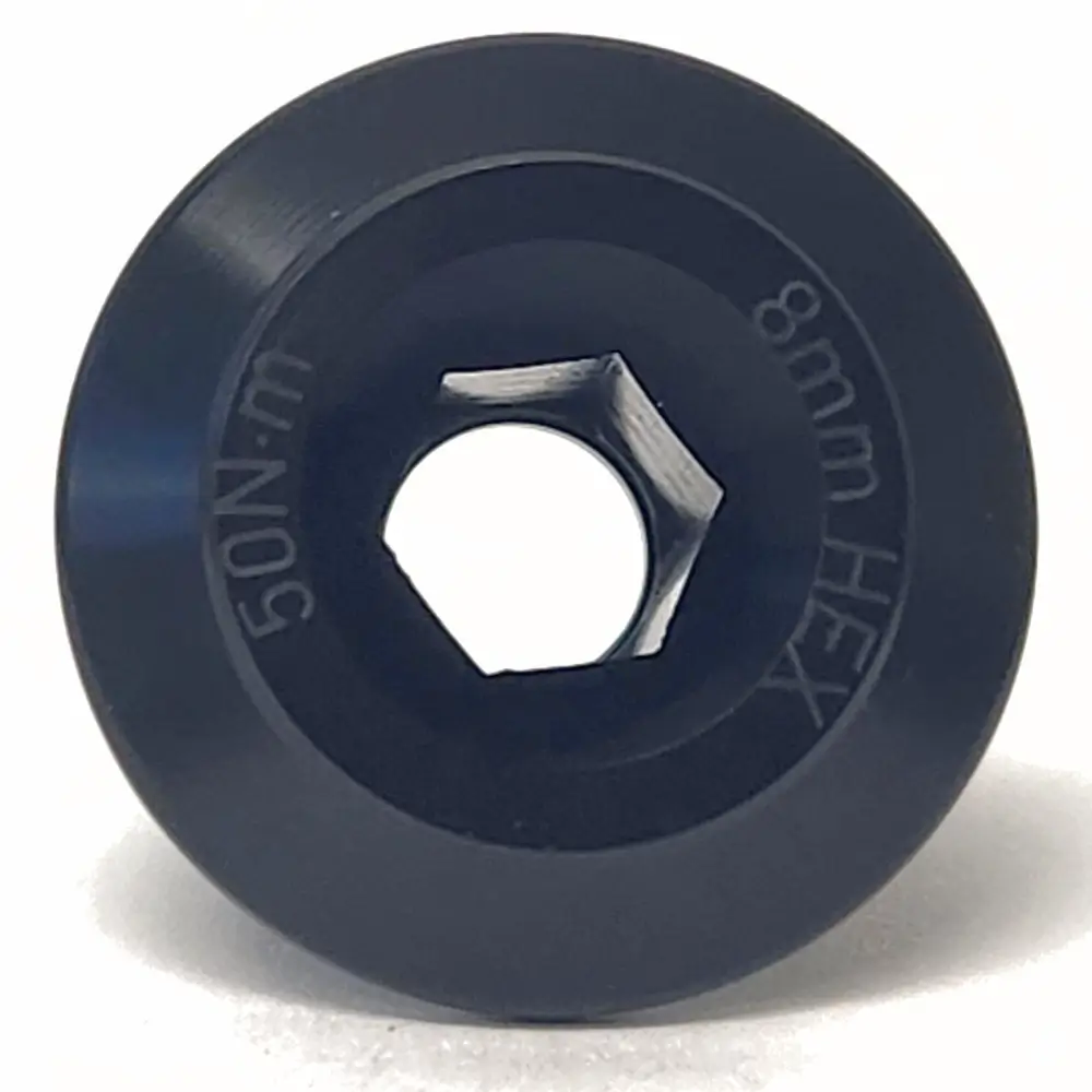 A black CYBREI GP-3 Crank Bolt top