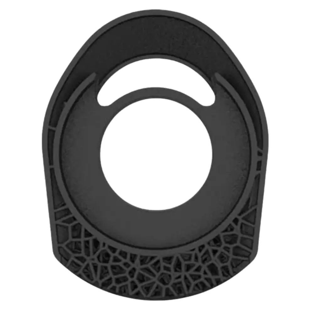 A black Gemini Headset Bearing Cover for Pinarello Dogma F