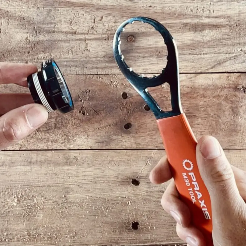 A Praxis M30 Wrench Tool in use
