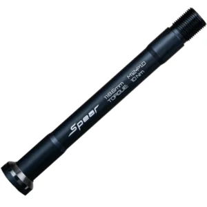 A black front SEKA Spear Thru Axle