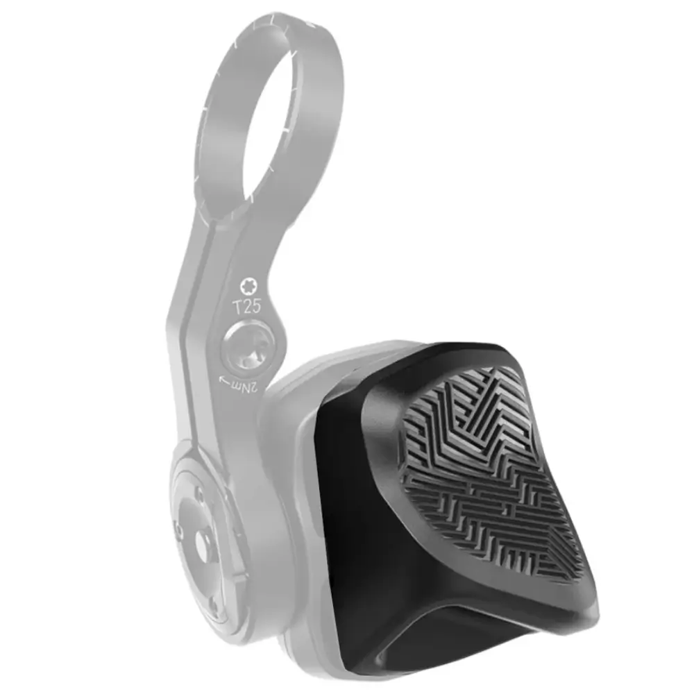 A black SRAM AXS Pod Rocker Paddle Upgrade Kit shown installed