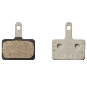 A pair of Shimano M05-RX Resin Disc Brake pads