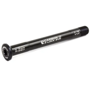 A M12x1.0 117MM, Black, Carbon-Ti X-Lock EVO Front Thru Axle
