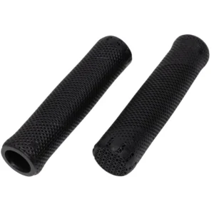 A pair of black ENVE 3DXC Grips viewed at an angle