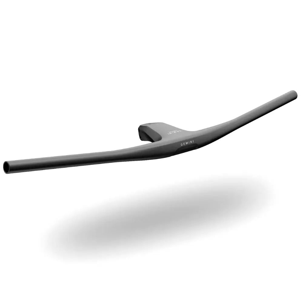 A Gemini Propus One-Piece MTB Handlebar viewed from the front and slightly to the side